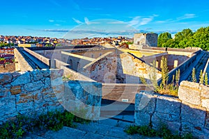 View of the Zamora castle in Spain