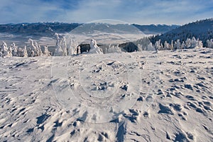 View from Zazriva peak on Mala Fatra mountains near Martinske Hole