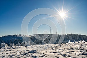 View from Zazriva peak on Mala Fatra mountains near Martinske Hole