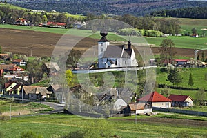 View of Zehra village with Holy Spirit church