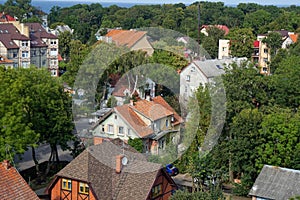View of Zelenogradsk from a height
