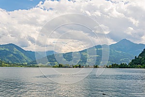 View of the zeller lake near Zell am See, Austria....IMAGE