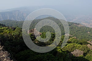 View from Zenda plateau , Amba , Kolhapur , Maharashtra