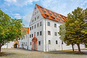 View of Zeughaus building in German town Ulm