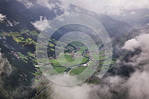 View of Ziller valley. Austria