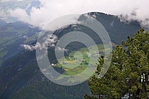 View of Ziller valley. Austria