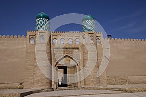 View of the Zindan of Khiva, Uzbekistan