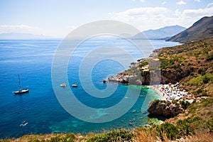 View of Zingaro Nature Reserve, Sicily