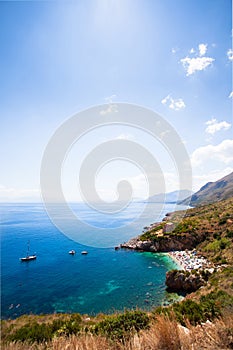 View of Zingaro Nature Reserve, Sicily