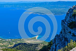 View of Zlatni Rat beach