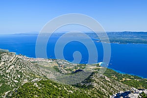 View of Zlatni Rat beach