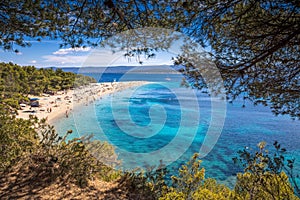 View on Zlatni Rat beach