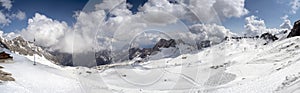 View from the Zugspitze in Bavarian Alps