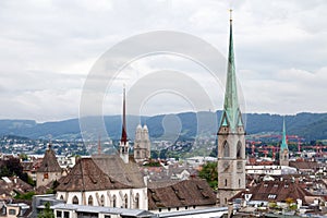 Aerial view of the Zurich Central Library