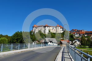 View of Zuzemberk castle in Suha Krajina Dolenjska, Slovenia photo