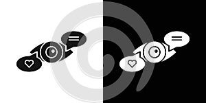 Viewable Impression icon logo set vector