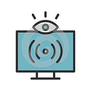 Viewers icon vector image.