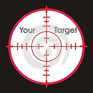 Viewfinder for your target photo