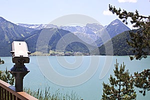 Viewing over the Achensee in Austria