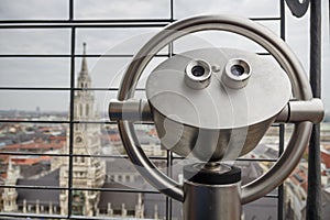 Viewing platform on Alter Peter in Munich, Germany, 2015