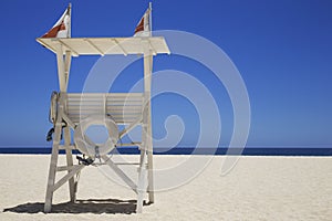 Viewing platform on the beach