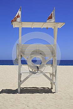 Viewing platform on the beach photo