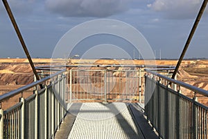 Viewing platform in the Garzweiler brown coal district photo