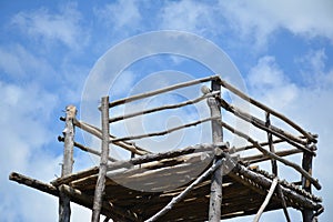 Viewing platform at mountain view white beach resort