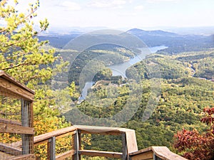 Viewing point at Chimney Rock