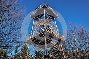 Viewing tower in Owl Mountains