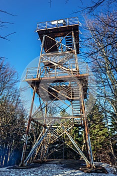 Viewing tower in Owl Mountains