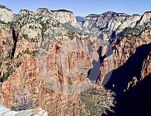 Viewpoint Angel`s Landing, Zion National Park, Utah, USA