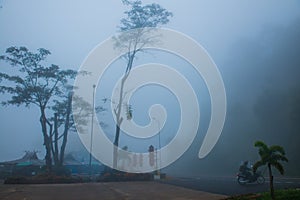 Viewpoint area in winter season at Phayao province