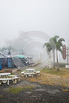 Viewpoint area in winter season at Phayao province