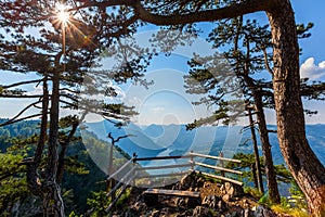 Viewpoint Banjska stena rock in Serbia