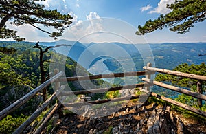 Viewpoint Banjska stena rock in Serbia