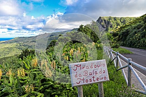 Viewpoint of the bay of Mosteiro \