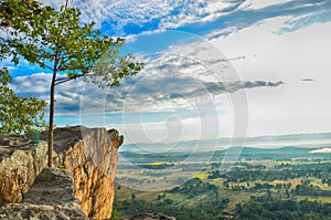 Viewpoint and blue sky