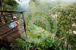 Viewpoint at Cascades National Park in Guatemala Semuc Champey photo