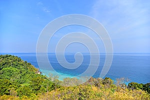 Viewpoint Chado cliff on Adang island photo