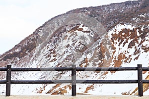 Viewpoint of Crater in Winter