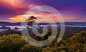 Viewpoint of Doi Ta Pang, Chumphon Province, Thailand