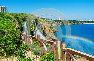 The viewpoint of Duden Park, Antalya, Turkey