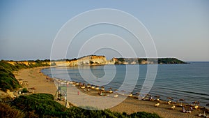 Viewpoint of gerakas beach in the island of zakynthos
