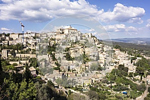 Viewpoint of Gordes in Luberon