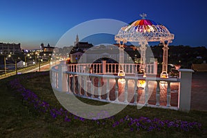 Viewpoint in Grodno at night