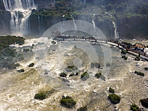 Viewpoint of the Iguazu Falls. Missions. Argentina photo