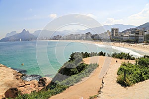 Viewpoint at Ipanema beach, Rio de Janeiro Brazil