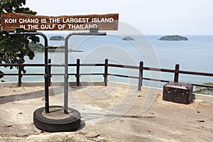 Viewpoint at the Island Koh Chang