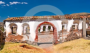 Viewpoint on Lake Titicaca in Chucuito, Peru photo